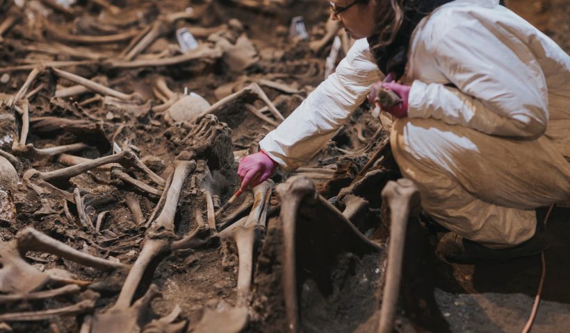 Захоронение с останками жертв "Большого террора" на территории бывшей военной базы на окраине Батуми