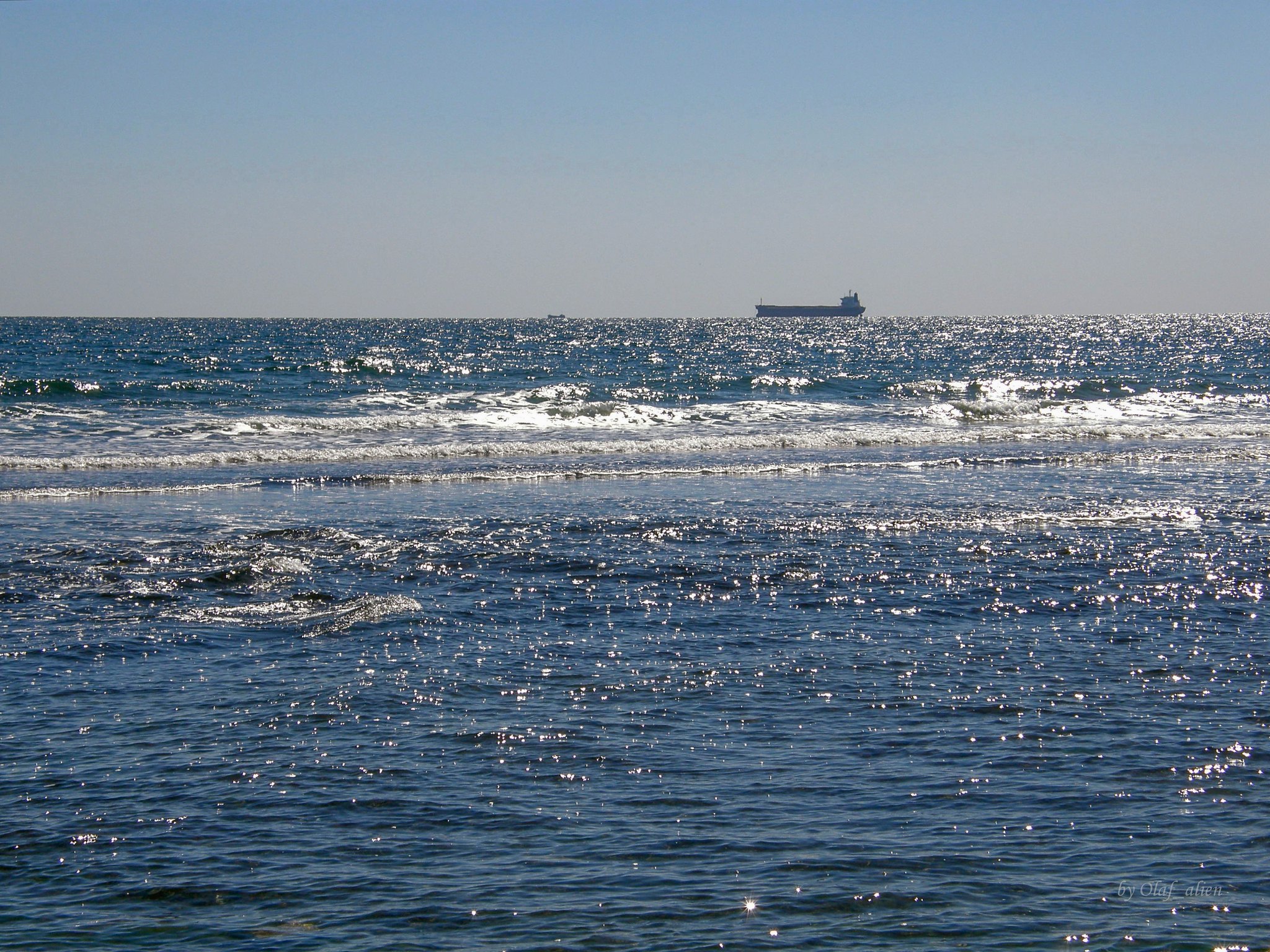 Корабль в Черном море