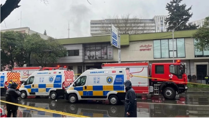 Стрельбище взрыв Тбилиси