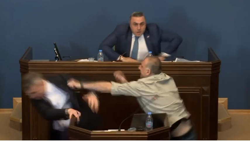 Бои в парламенте Грузии